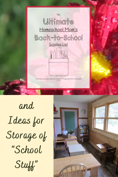 Ultimate School Supplies list and ideas for storage