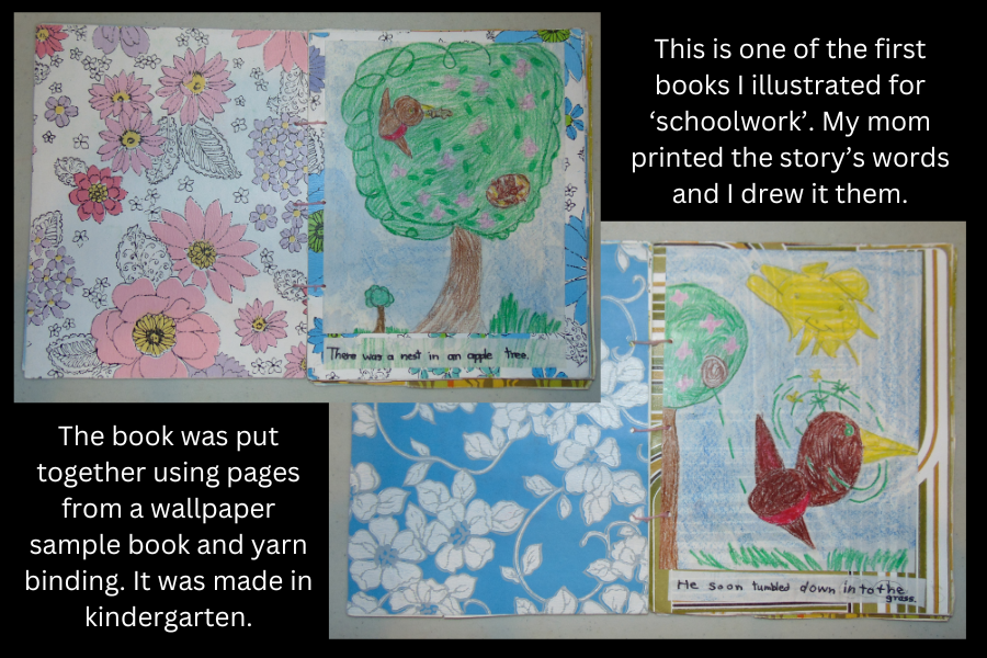 one of the first books I illustrated for schoolwork