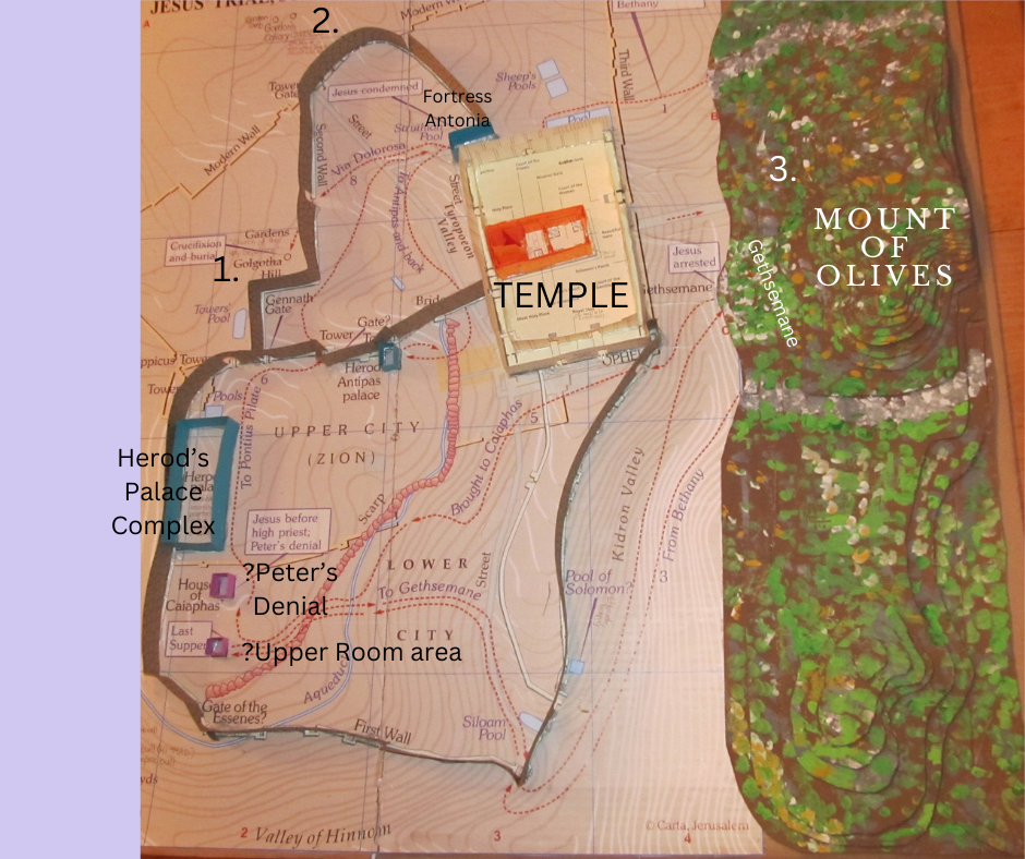 Model for showing about possible places of trials
