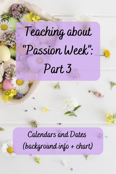 Teaching About Passion Week: Part 3